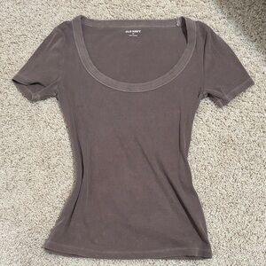 Old Navy Women's Charcoal Short Sleeve Tee